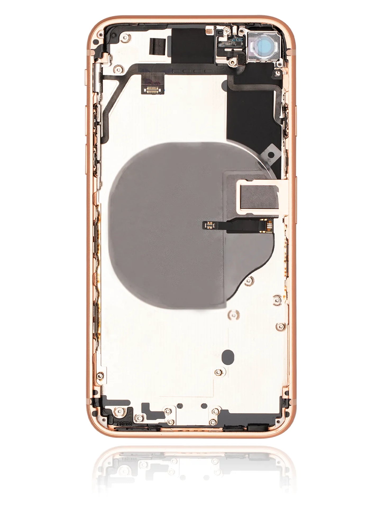Back Housing W/ Small Components Pre-Installed For iPhone 8 (Pull) (Gold)