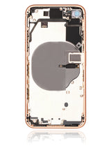Back Housing W/ Small Components Pre-Installed For iPhone 8 (Pull) (Gold)