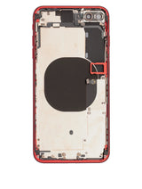 Back Housing W/ Small Components Pre-Installed For iPhone 8 Plus (Used OEM) (Pull) (Red)