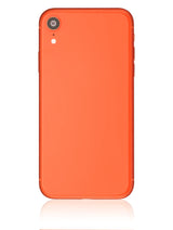 Back Housing W/ Small Components Pre-Installed For iPhone XR (Used OEM) (Pull) (Coral)