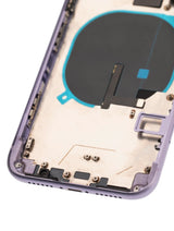 Back Housing W/ Small Components Pre-Installed For iPhone 11 (Used OEM) (Pull) (Purple)