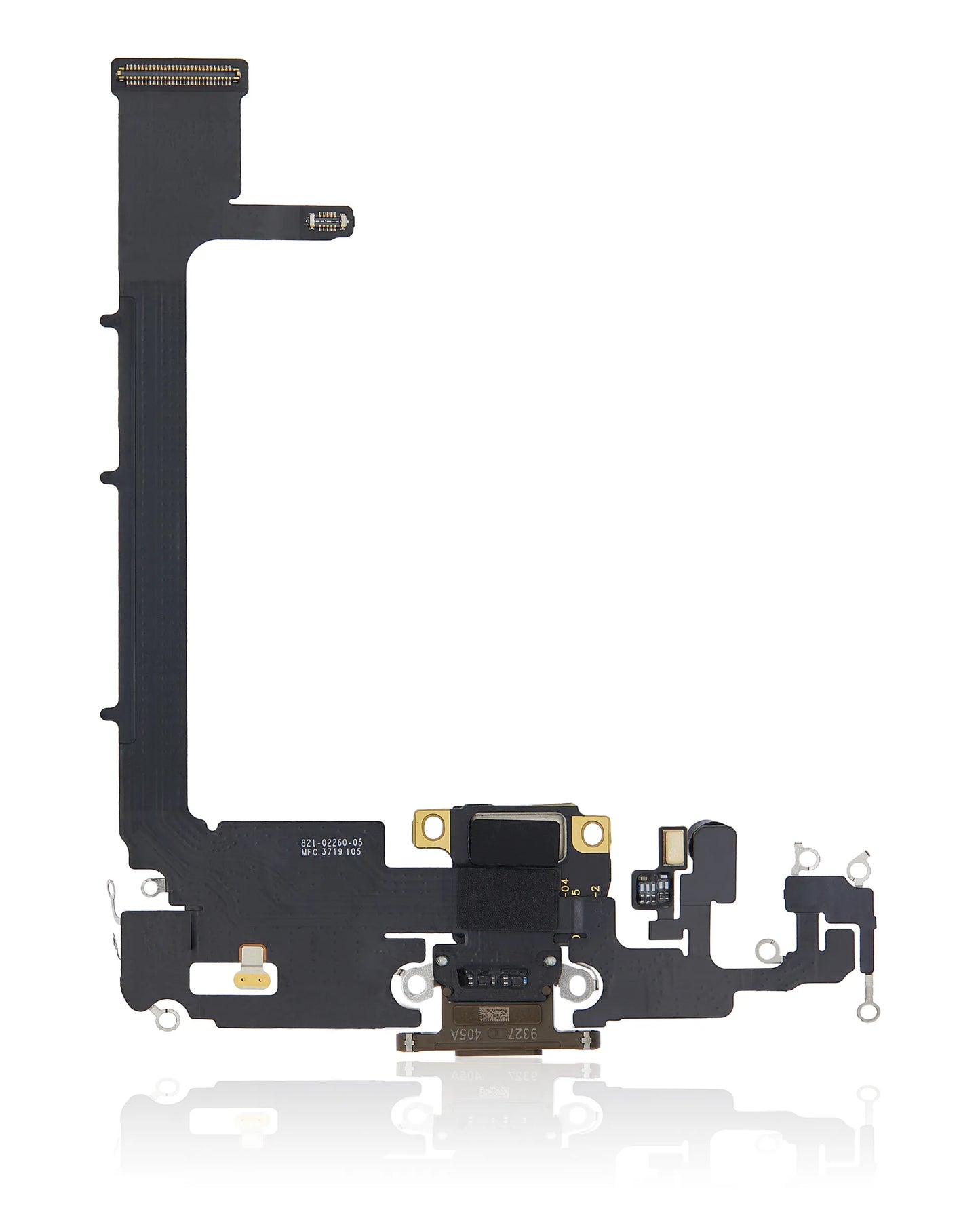 Charging Port Flex Cable With Board For iPhone 11 Pro Max (Used OEM) (Pull) (Gold)