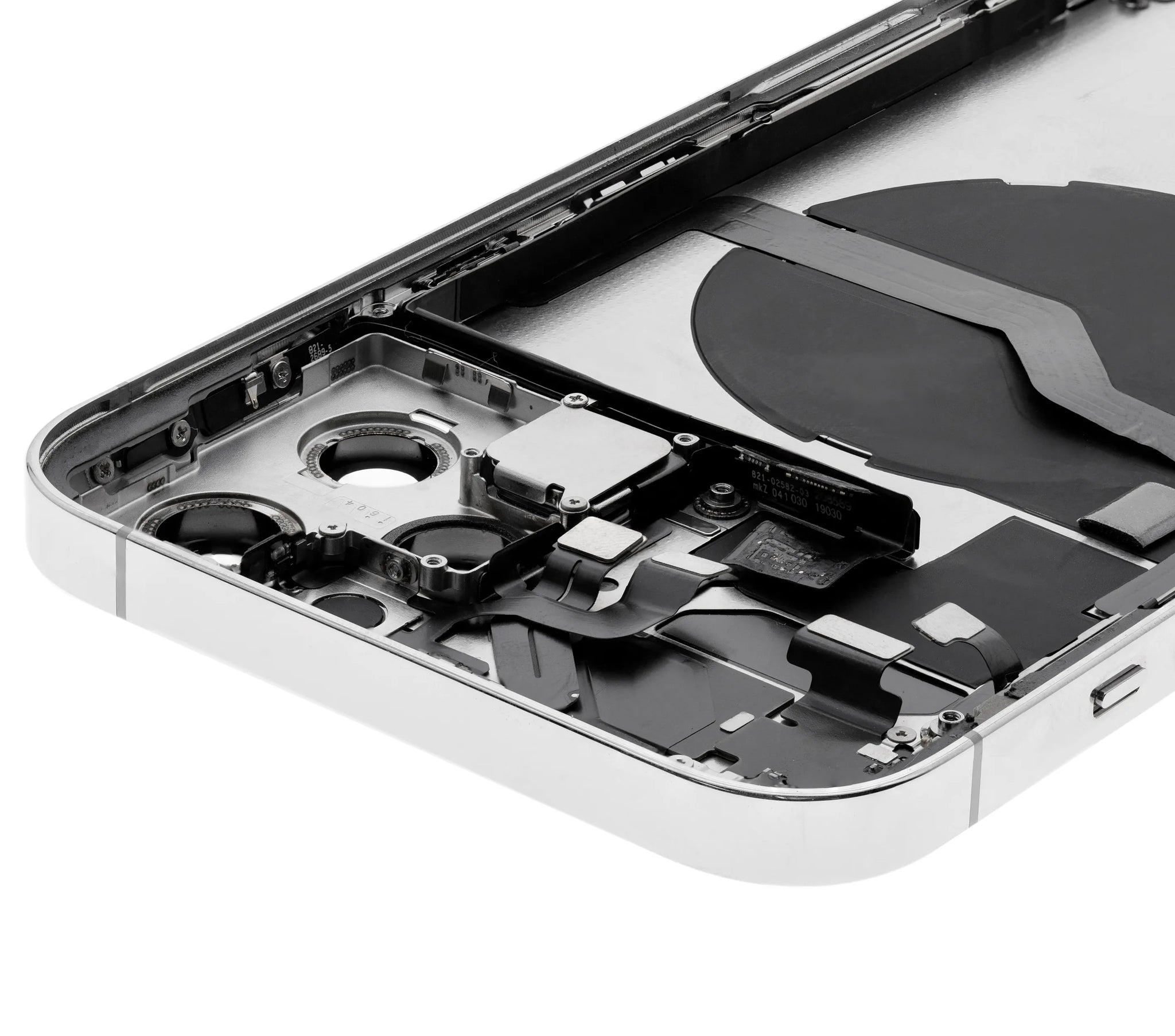 Back Housing W/ Small Parts For iPhone 12 Pro Max (US Version) (Pull) (Silver)