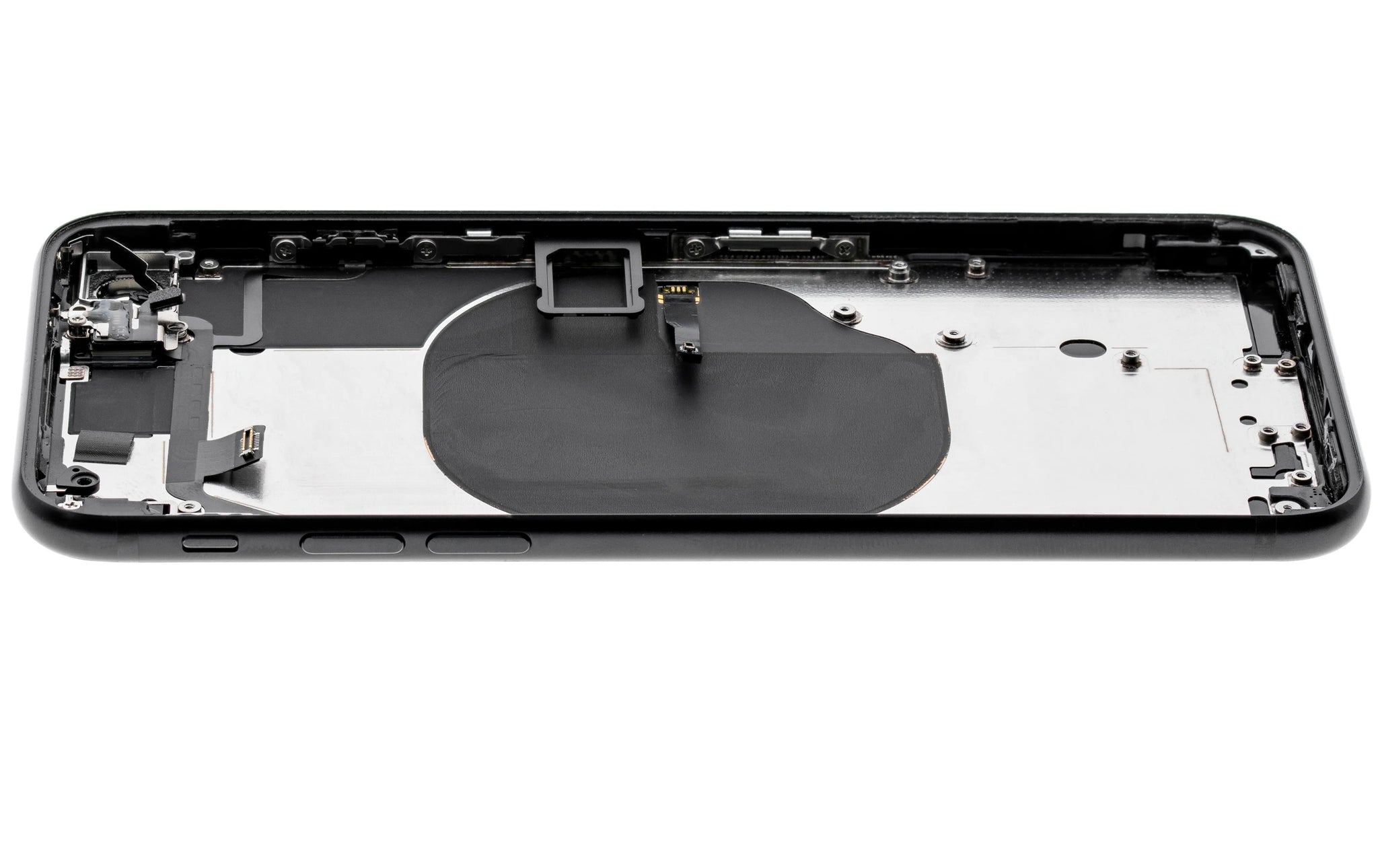 Back Housing W/ Small Components Pre-Installed For iPhone SE (2020) (Used OEM) (Pull) (Black)