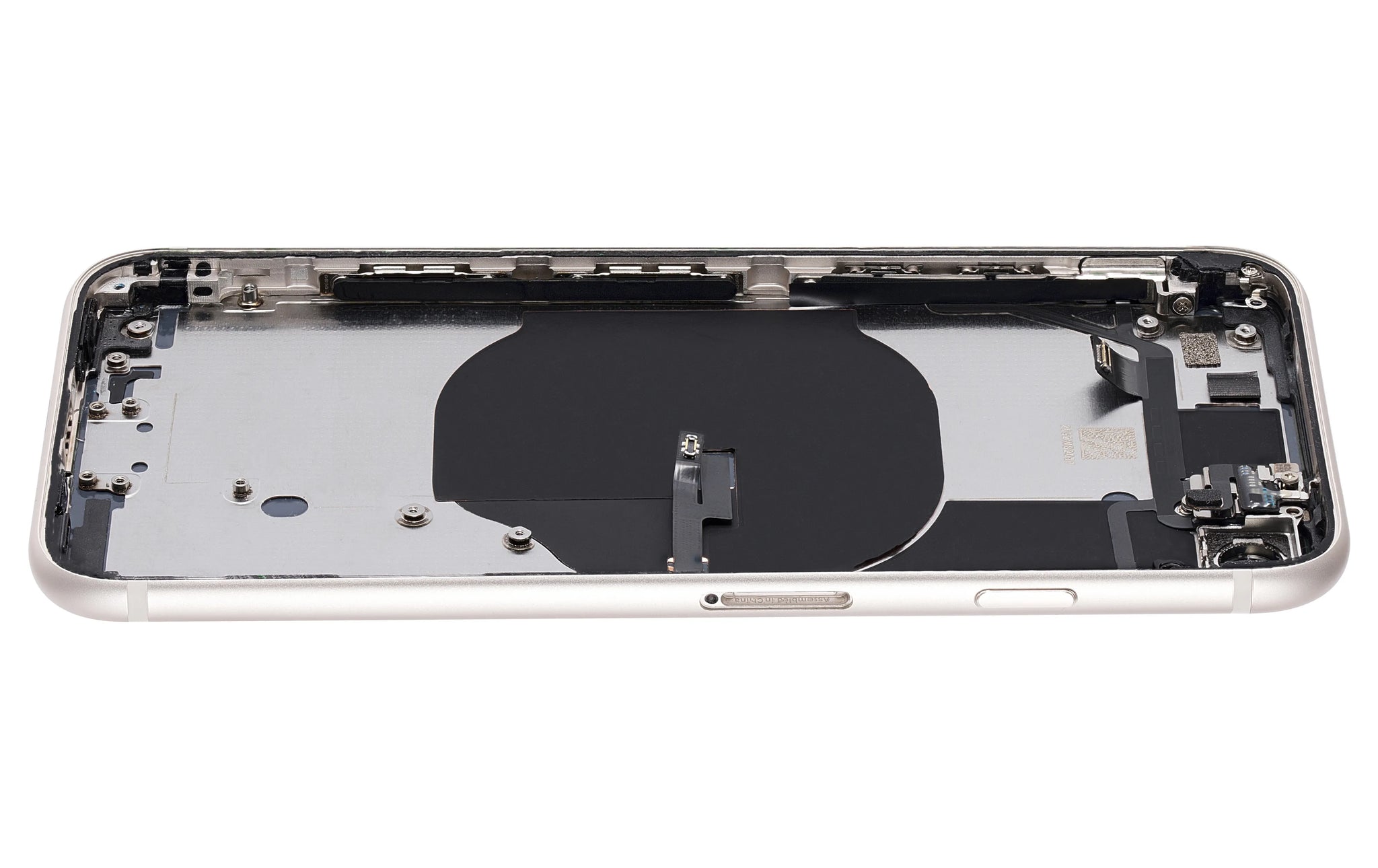 Back Housing W/ Small Components Pre-Installed For iPhone SE (2022) (Pull) (Starlight)