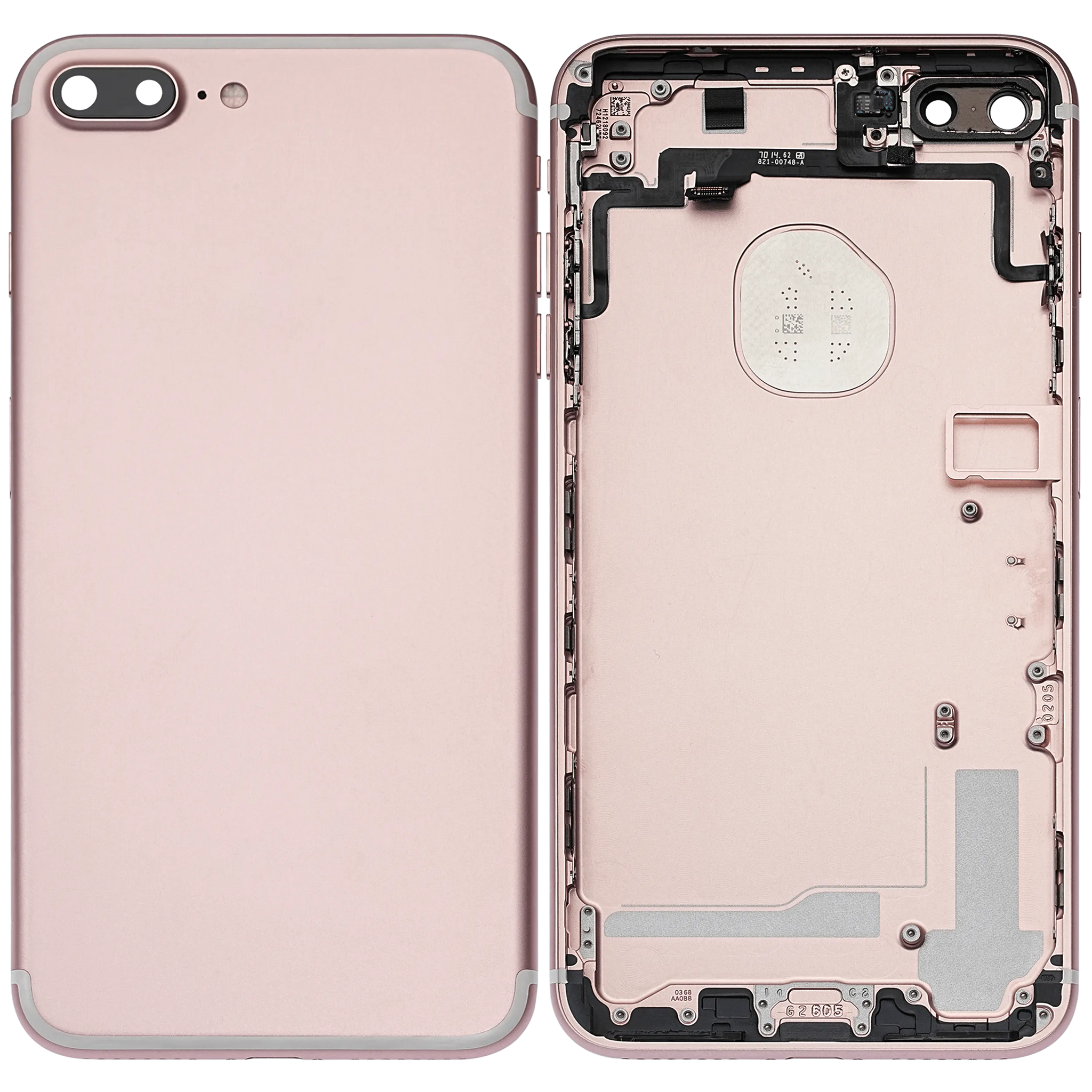 Back Housing W/ Small Components Pre-Installed For iPhone 7 Plus (Pull) (Rose Gold)