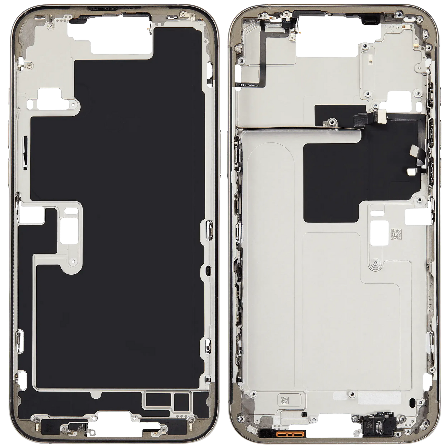 Mid-Frame Housing W/ Small Parts For iPhone 16 Pro Max (EU / Global Version) (Pull) (Natural Titanium)