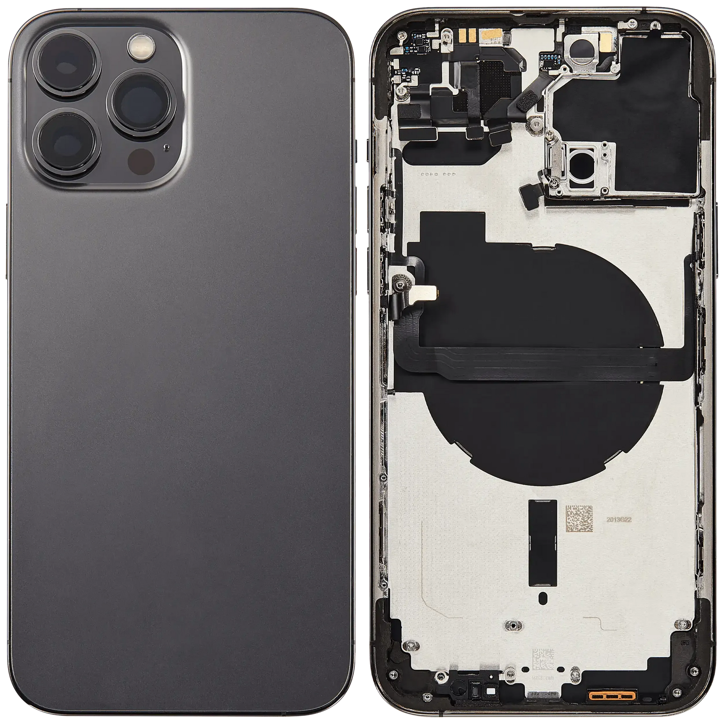 Back Housing W/ Small Parts For iPhone 13 Pro Max (EU / Global Version) (Used OEM) (Pull) (Graphite)