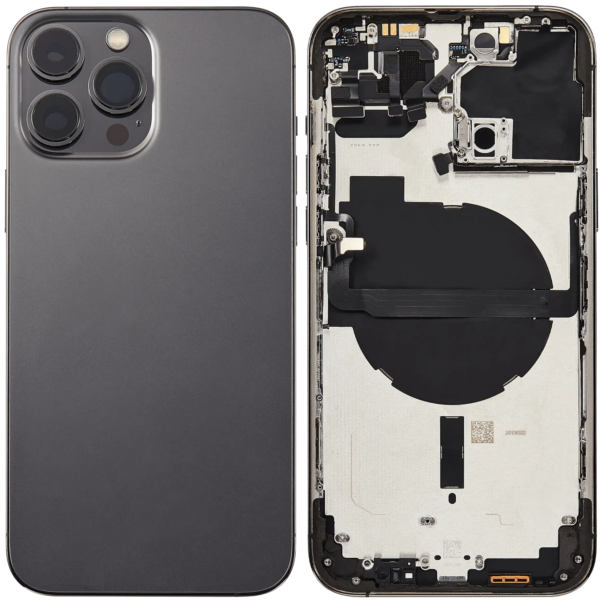 Back Housing W/ Small Parts For iPhone 13 Pro Max (EU / Global Version) (Used OEM) (Pull) (Graphite)