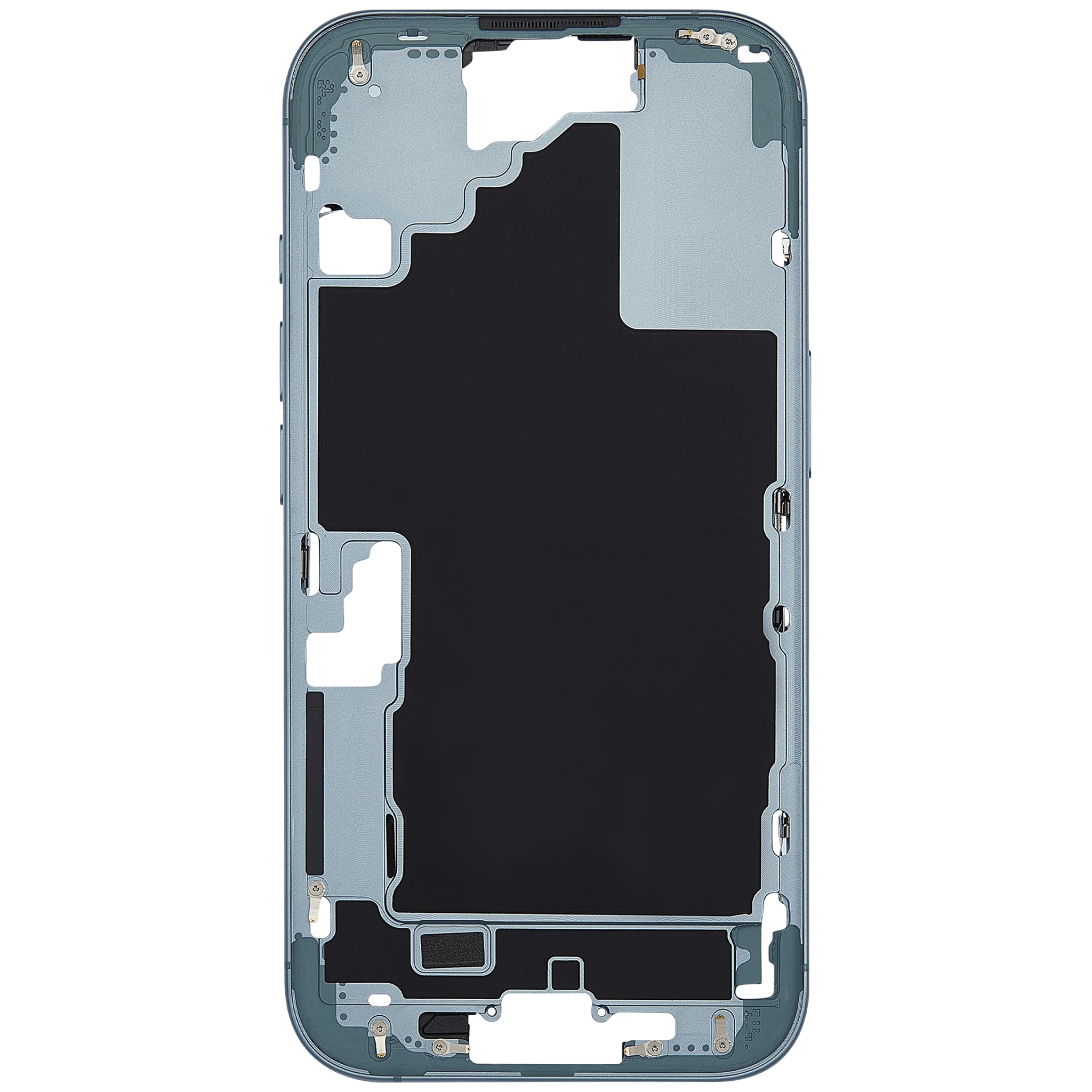 Mid-Frame Housing With Power And Volume Button For iPhone 16 (EU / Global Version) (Pull) (Teal)