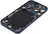 Back Housing W/ Charging Port Flex & Small Parts Compatible For iPhone 17 Pro (US Version) (Pull) (Deep Blue)