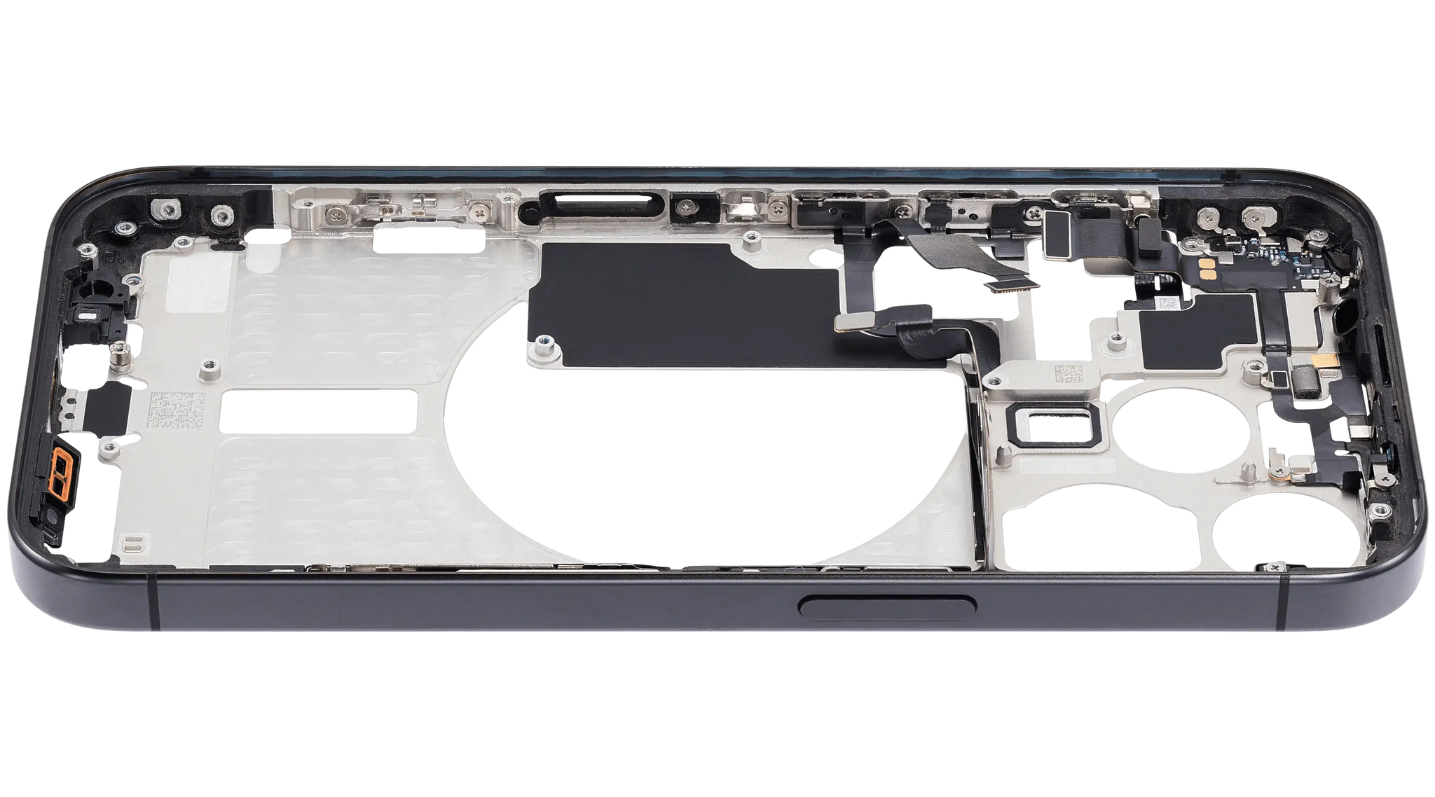 Mid-Frame Housing W/ Small Parts For iPhone 15 Pro (EU / Global Version) (Pull) (Black Titanium)