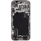 Back Housing W/ Charging Port Flex & Small Parts For iPhone 17 Pro Max (EU / Global Version) (Pull) (Silver)