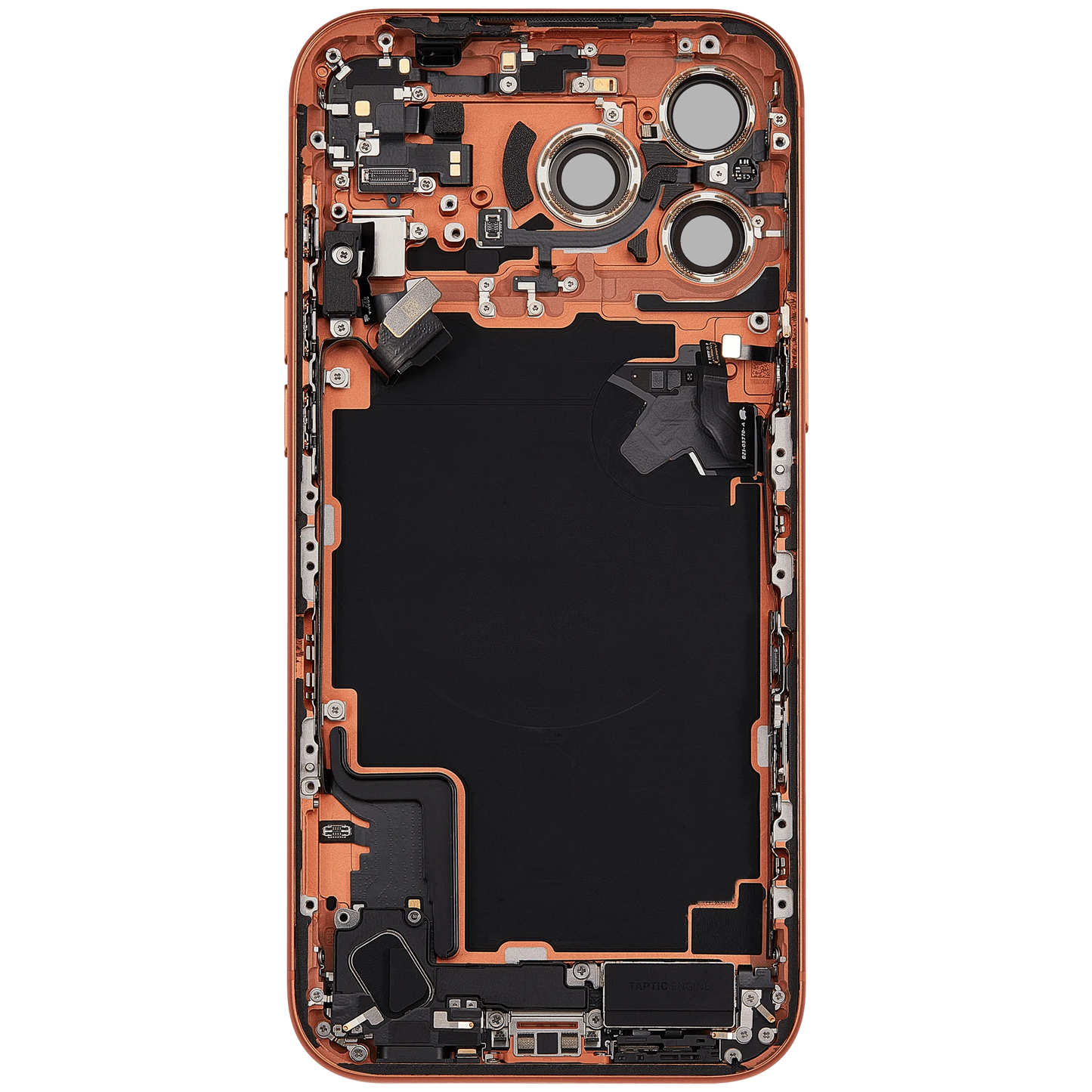 Back Housing W/ Charging Port Flex & Small Parts For iPhone 17 Pro Max (EU / Global Version) (Pull) (Cosmic Orange)