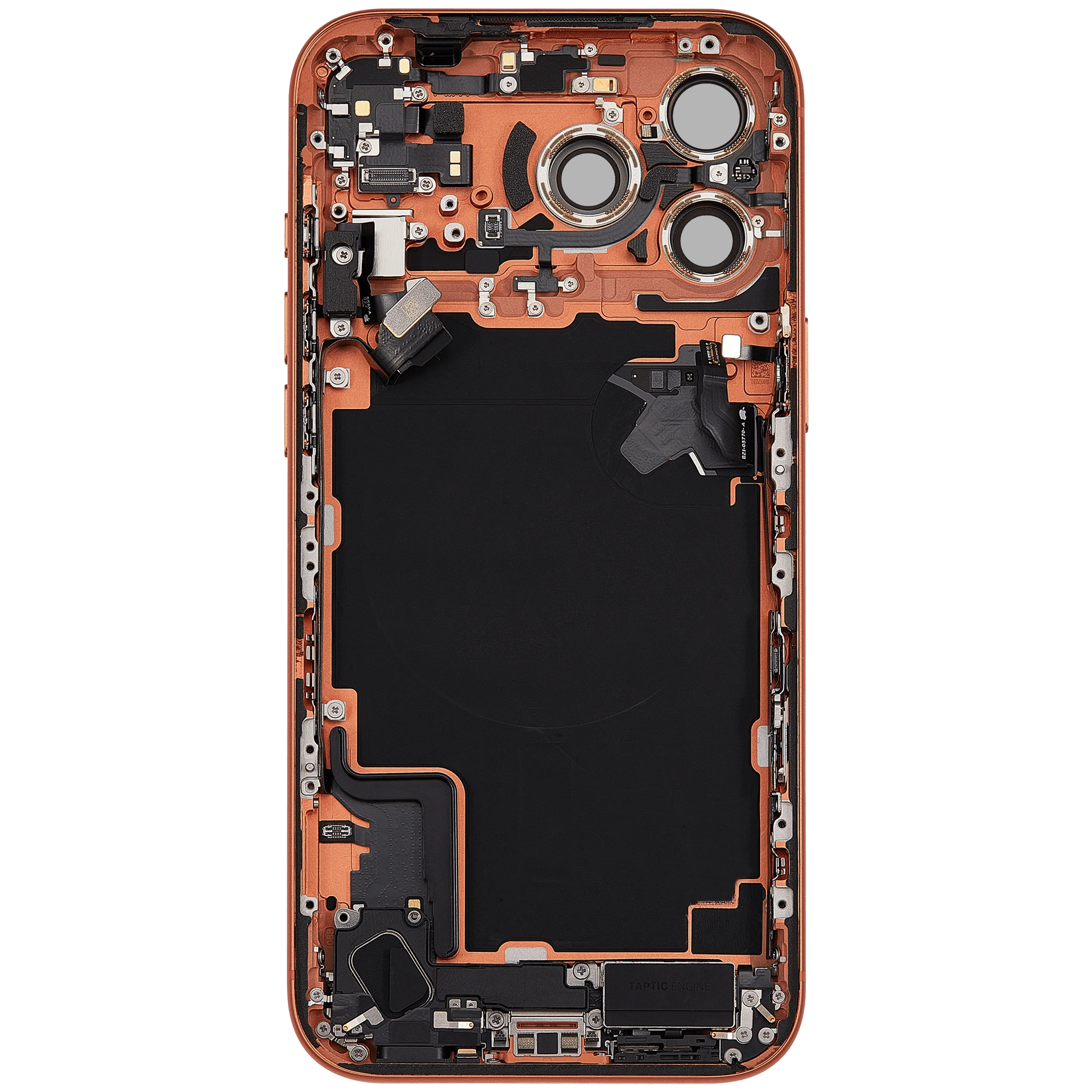 Back Housing W/ Charging Port Flex & Small Parts For iPhone 17 Pro Max (EU / Global Version) (Pull) (Cosmic Orange)