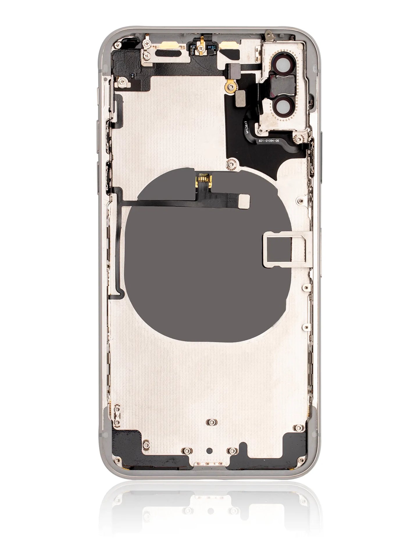 Back Housing W/ Small Components Pre-Installed For iPhone X (Used OEM) (Pull) (Silver)