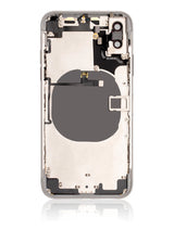 Back Housing W/ Small Components Pre-Installed For iPhone X (Used OEM) (Pull) (Silver)