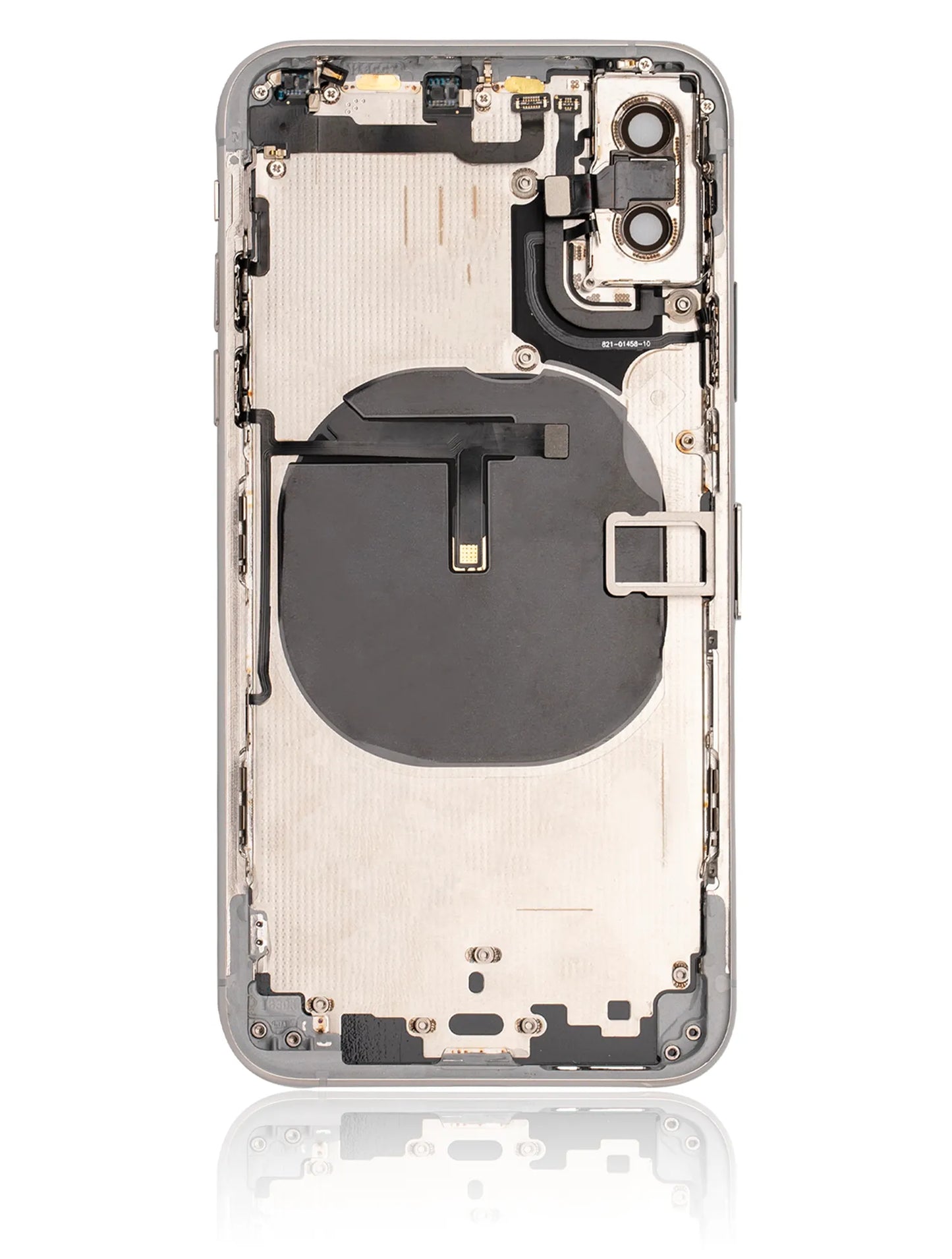 Back Housing W/ Small Components Pre-Installed For iPhone XS (Used OEM) (Pull) (Silver)