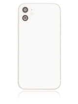 Back Housing W/ Small Components Pre-Installed For iPhone 11 (Used OEM) (Pull) (White)