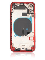 Back Housing W/ Small Components Pre-Installed For iPhone 11 (Used OEM) (Pull) (Red)