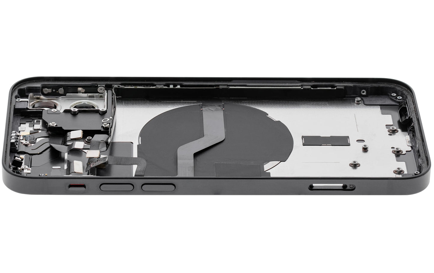 Back Housing W/ Small Parts For iPhone 12 (EU / Global Version) (Pull) (Black)