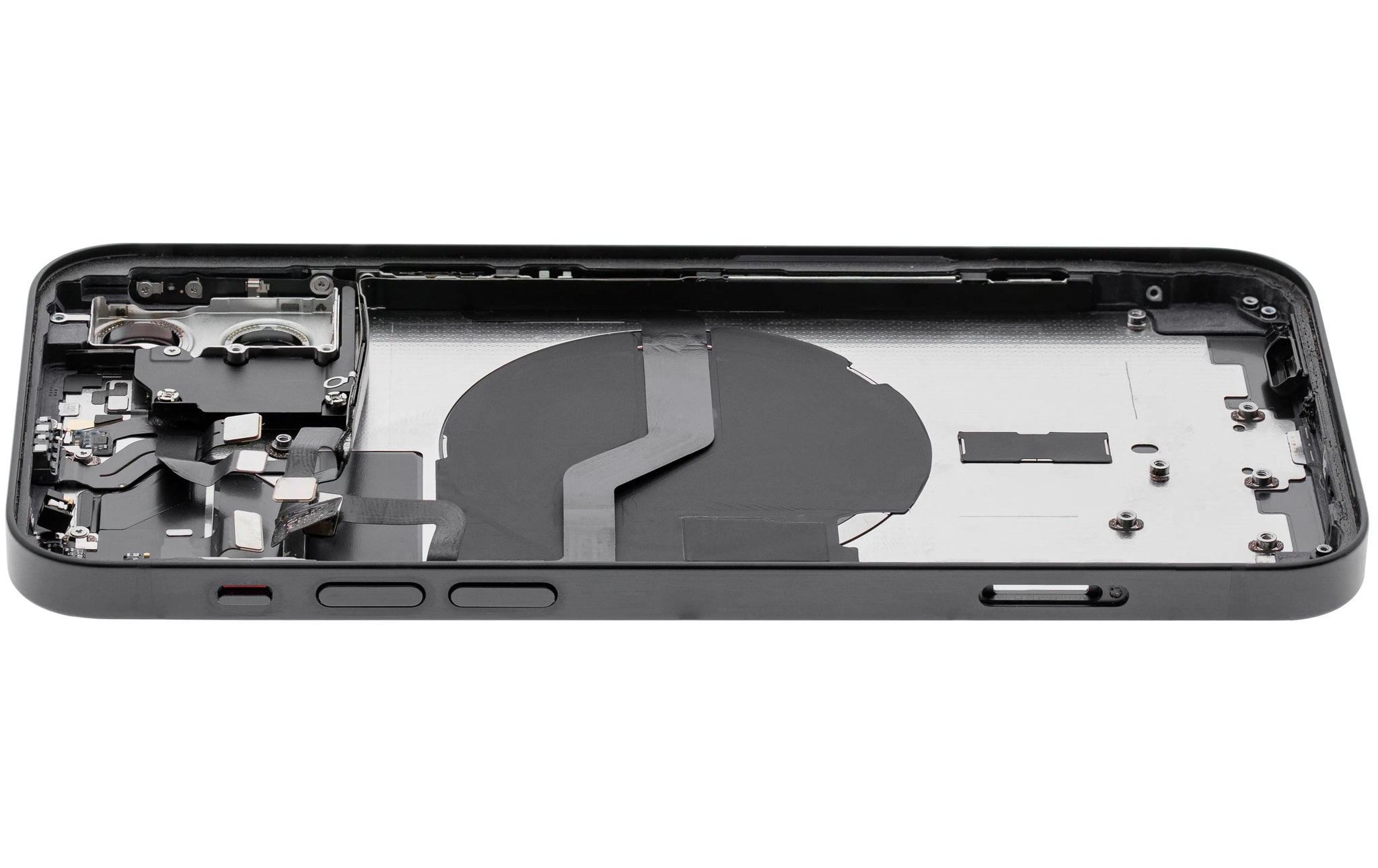 Back Housing W/ Small Parts For iPhone 12 (EU / Global Version) (Pull) (Black)