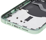Back Housing W/ Small Parts For iPhone 12 (US Version) (Pull) (Green)