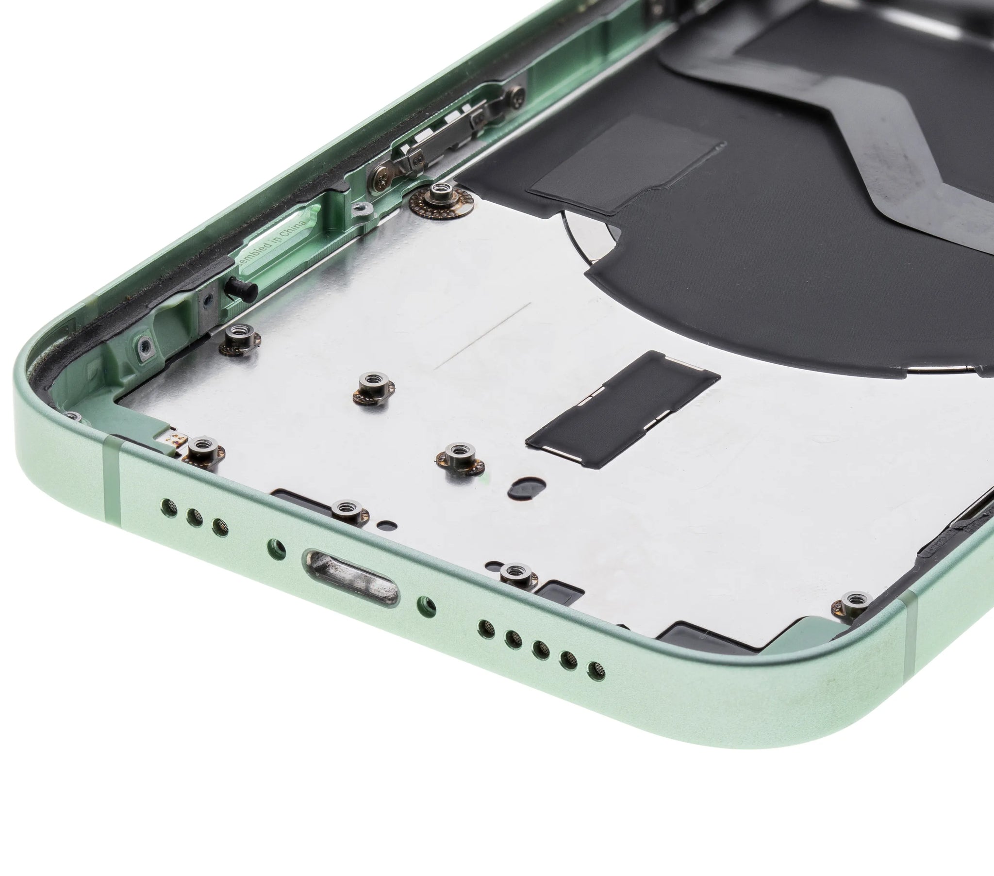 Back Housing W/ Small Parts For iPhone 12 (US Version) (Pull) (Green)