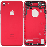 Back Housing W/ Small Components Pre-Installed For iPhone 7 (Pull) (Red)