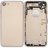 Back Housing W/ Small Components Pre-Installed For iPhone 7 (Pull) (Gold)