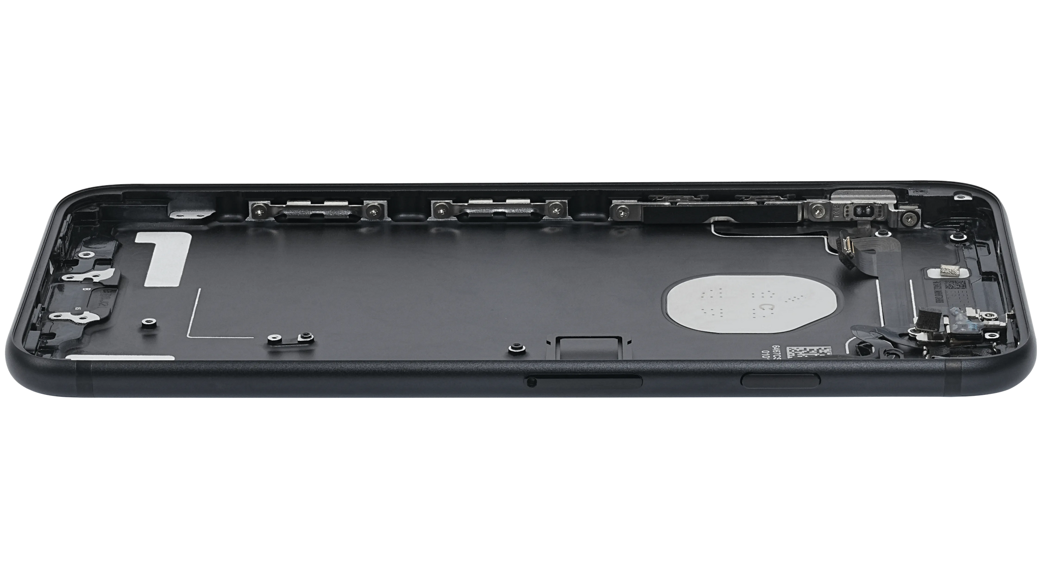 Back Housing W/ Small Components Pre-Installed For iPhone 7 (Pull) (Matte Black)