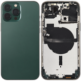 Back Housing W/ Small Parts For iPhone 13 Pro Max (EU / Global Version) (Used OEM) (Pull) (Alpine Green)