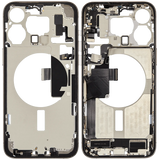 Mid-Frame Housing W/ Charging Port Flex & Small Parts For iPhone 15 Pro Max (Pull) (Natural Titanium)