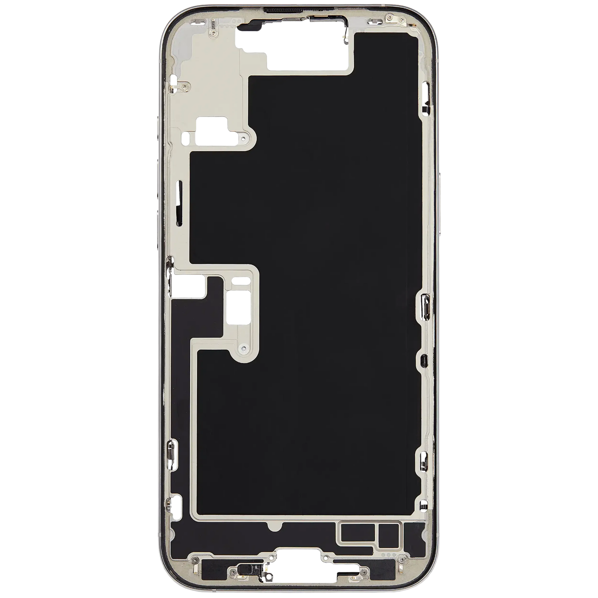 Mid-Frame Housing W/ Small Parts For iPhone 16 Pro Max (EU / Global Version) (Pull) (White Titanium)