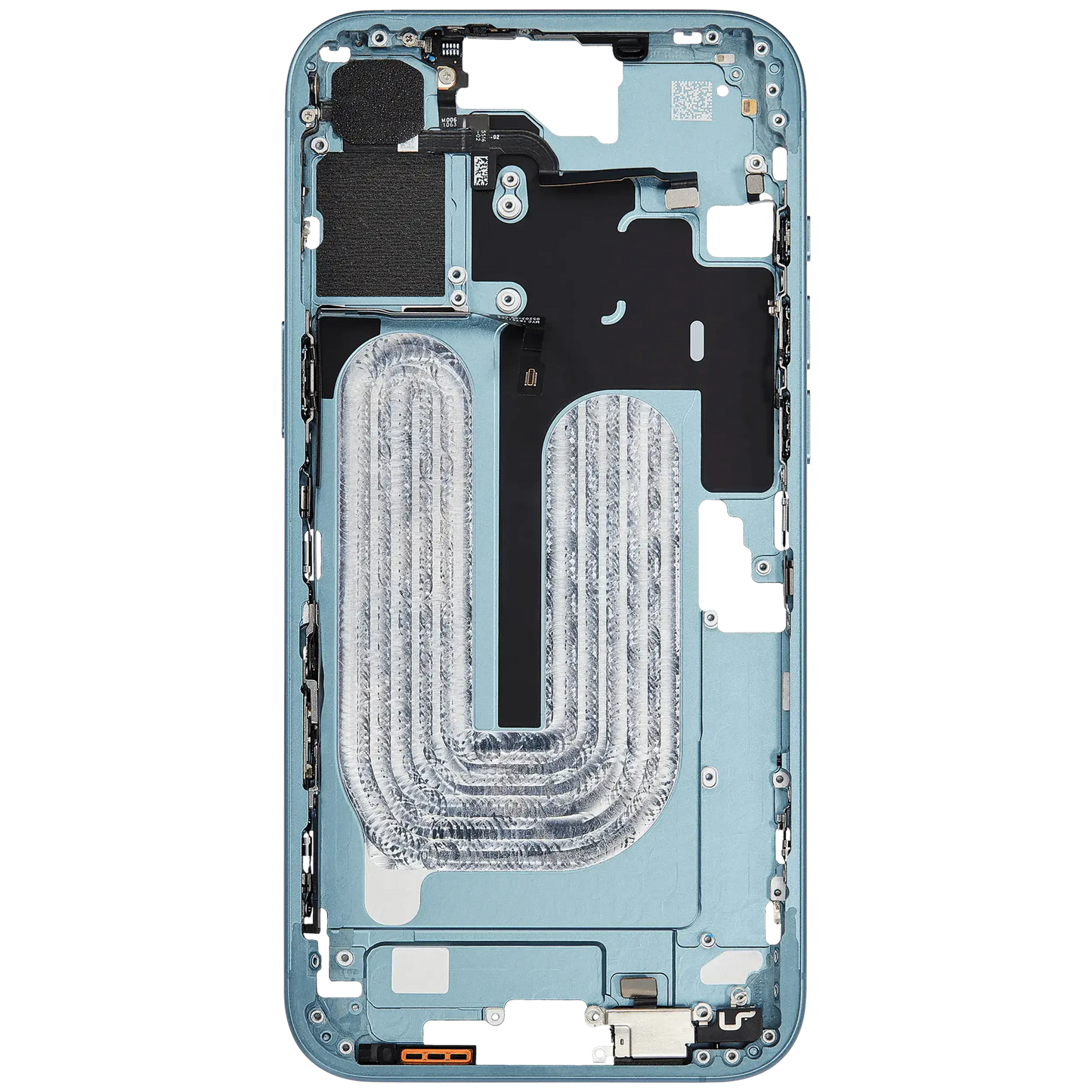 Mid-Frame Housing W/ Small Parts For iPhone 16 Plus (EU / Global Version) (Pull) (Teal)