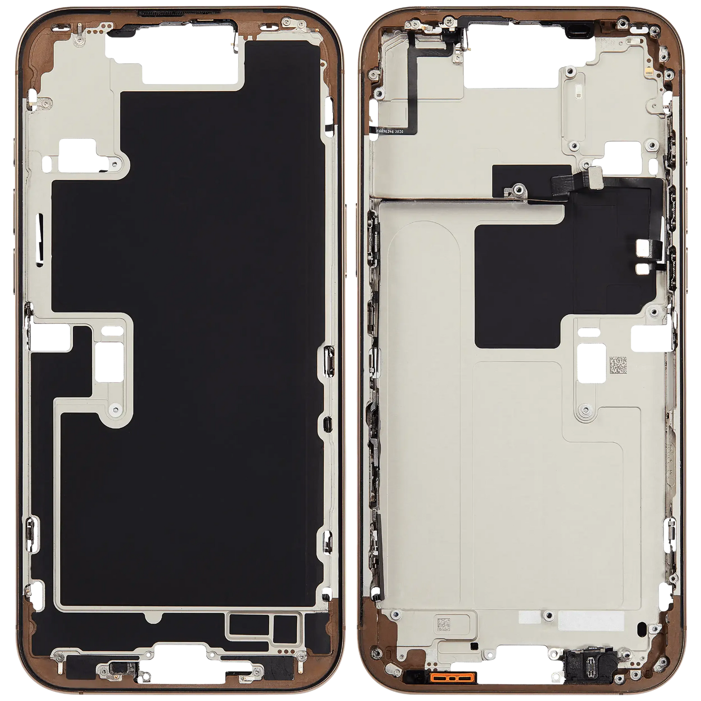 Mid-Frame Housing W/ Small Parts For iPhone 16 Pro Max (EU / Global Version) (Pull) (Desert Titanium)