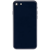 Back Housing W/ Charging Port Flex and Small Components Pre-Installed For iPhone SE (2022) (Used OEM) (Pull) (Midnight)
