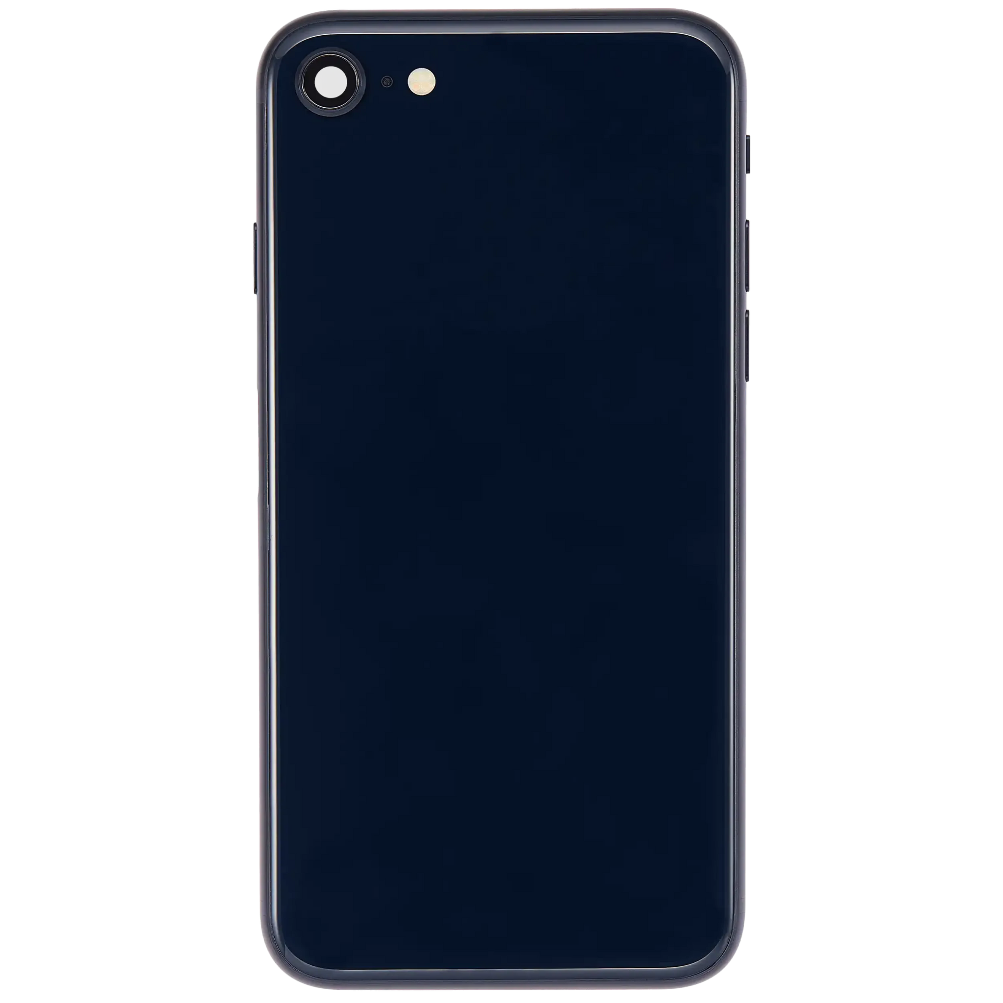 Back Housing W/ Charging Port Flex and Small Components Pre-Installed For iPhone SE (2022) (Used OEM) (Pull) (Midnight)