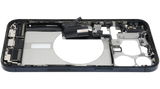 Mid-Frame Housing W/ Charging Port Flex & Small Parts For iPhone 15 Pro Max (US Version) (Pull) (Blue Titanium)