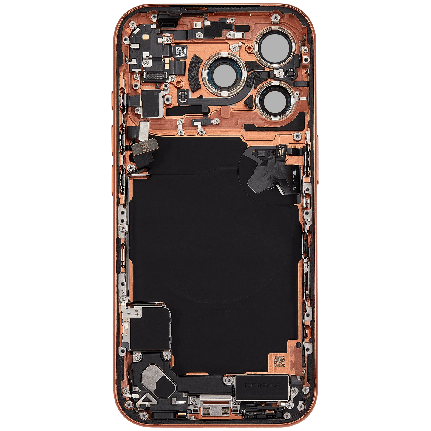 Back Housing W/ Charging Port Flex & Small Parts For iPhone 17 Pro (EU / Global Version) (Pull) (Cosmic Orange)