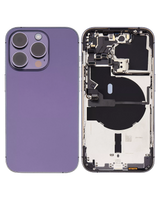 Back Housing W/ Small Parts For iPhone 14 Pro (US Version) (Pull) (Deep Purple)