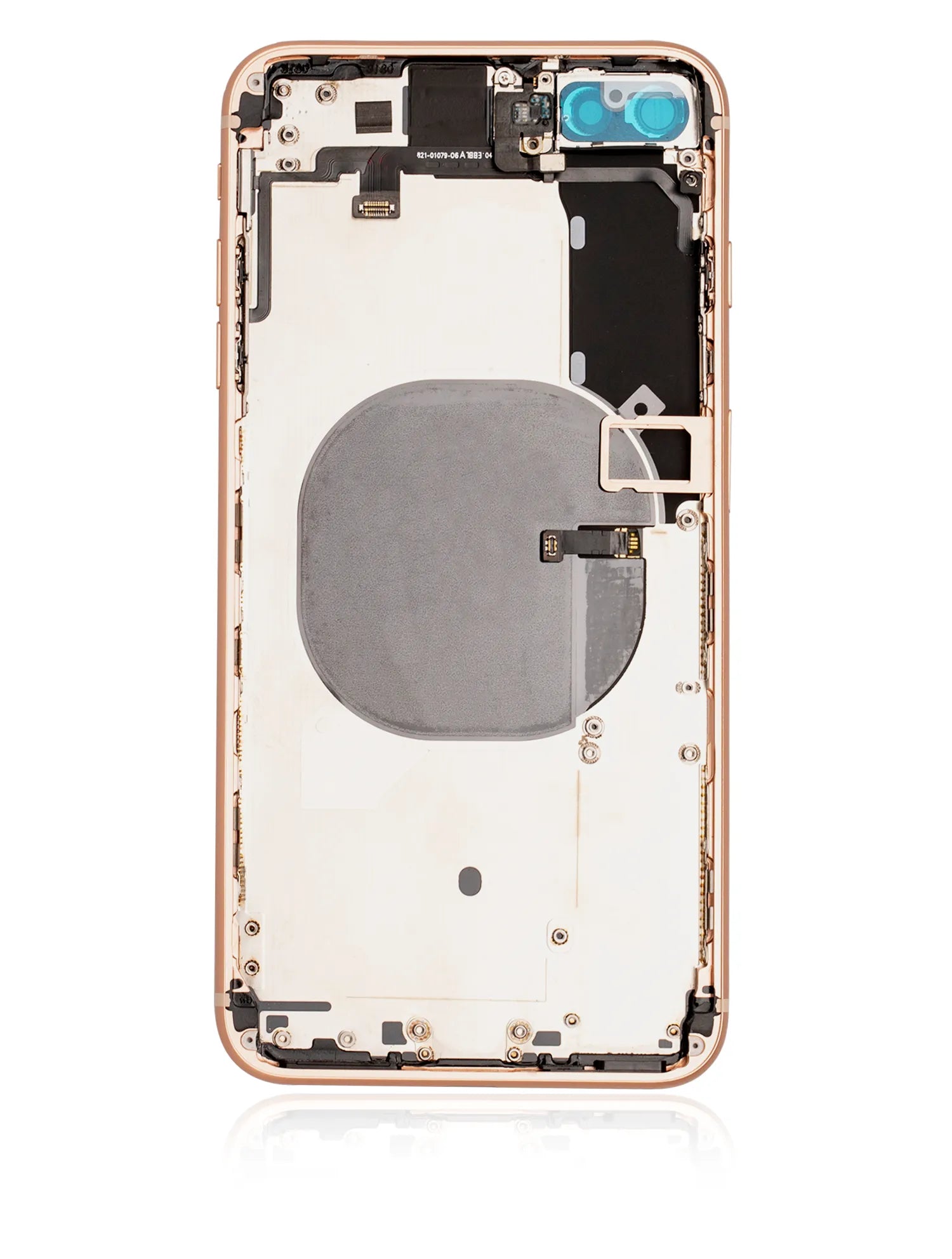 Back Housing W/ Small Components Pre-Installed For iPhone 8 Plus (Used OEM) (Pull) (Gold)