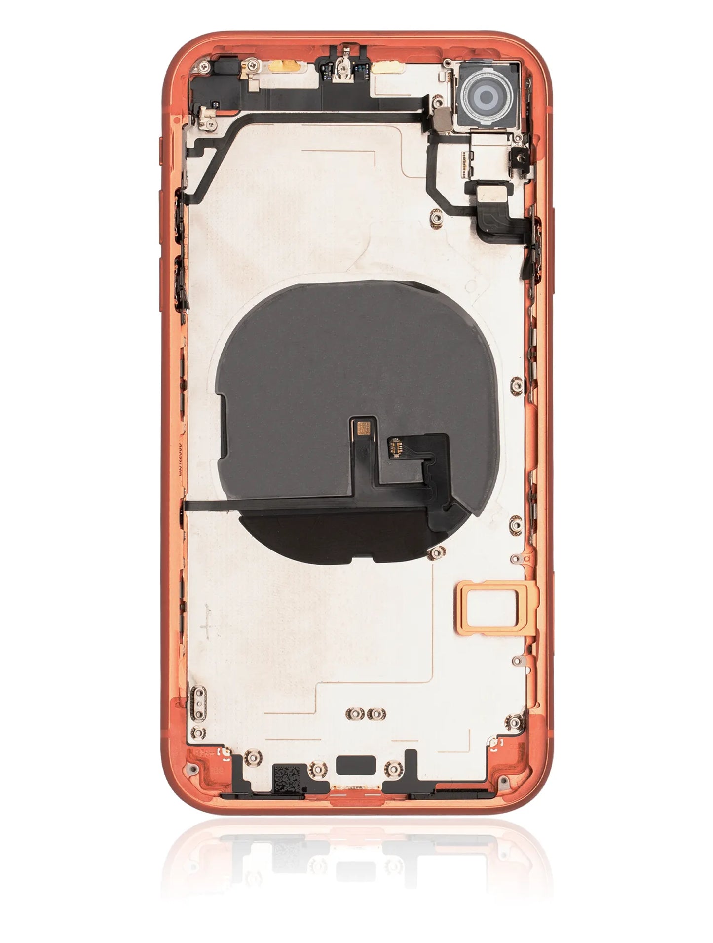 Back Housing W/ Small Components Pre-Installed For iPhone XR (Used OEM) (Pull) (Coral)