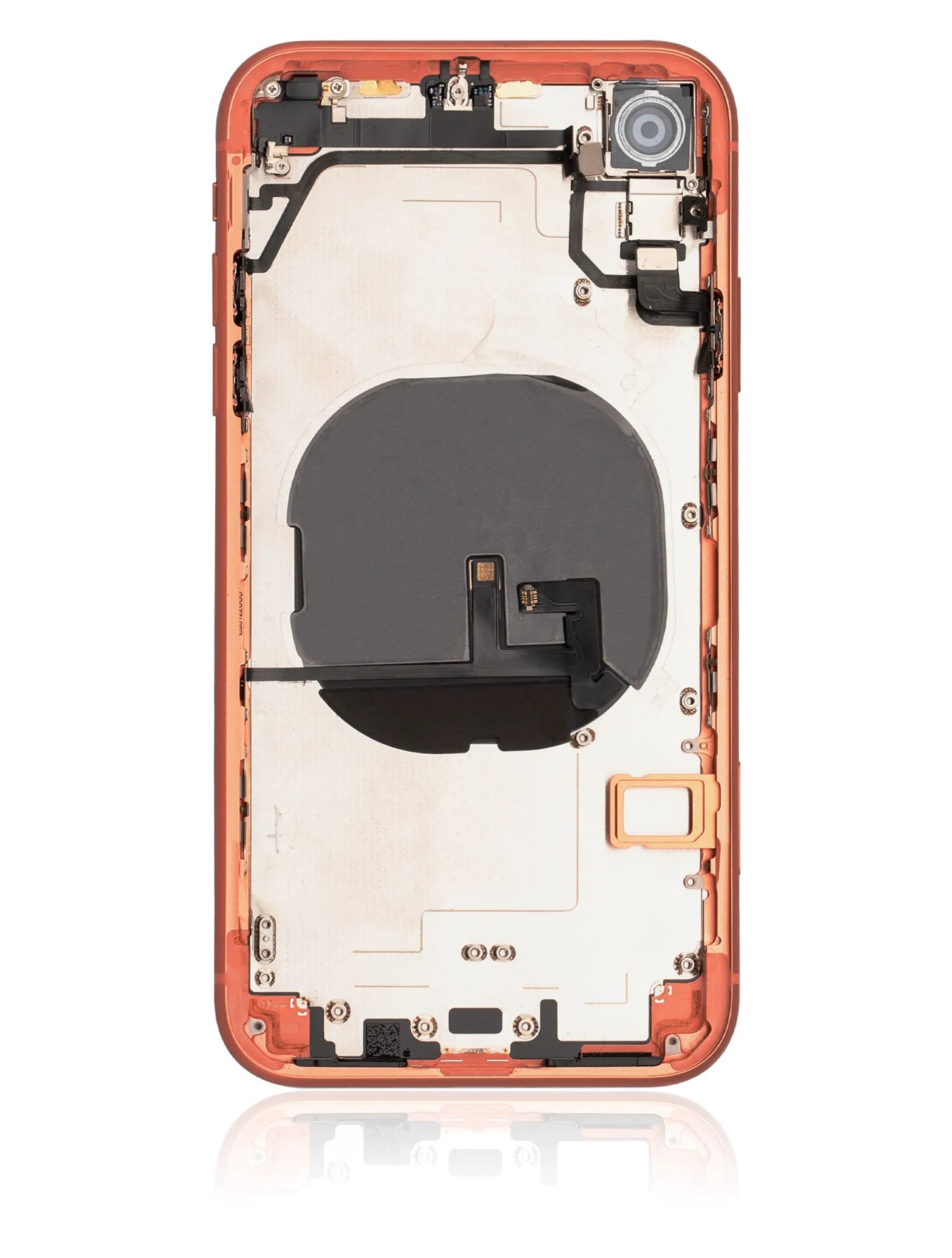 Back Housing W/ Small Components Pre-Installed For iPhone XR (Used OEM) (Pull) (Coral)