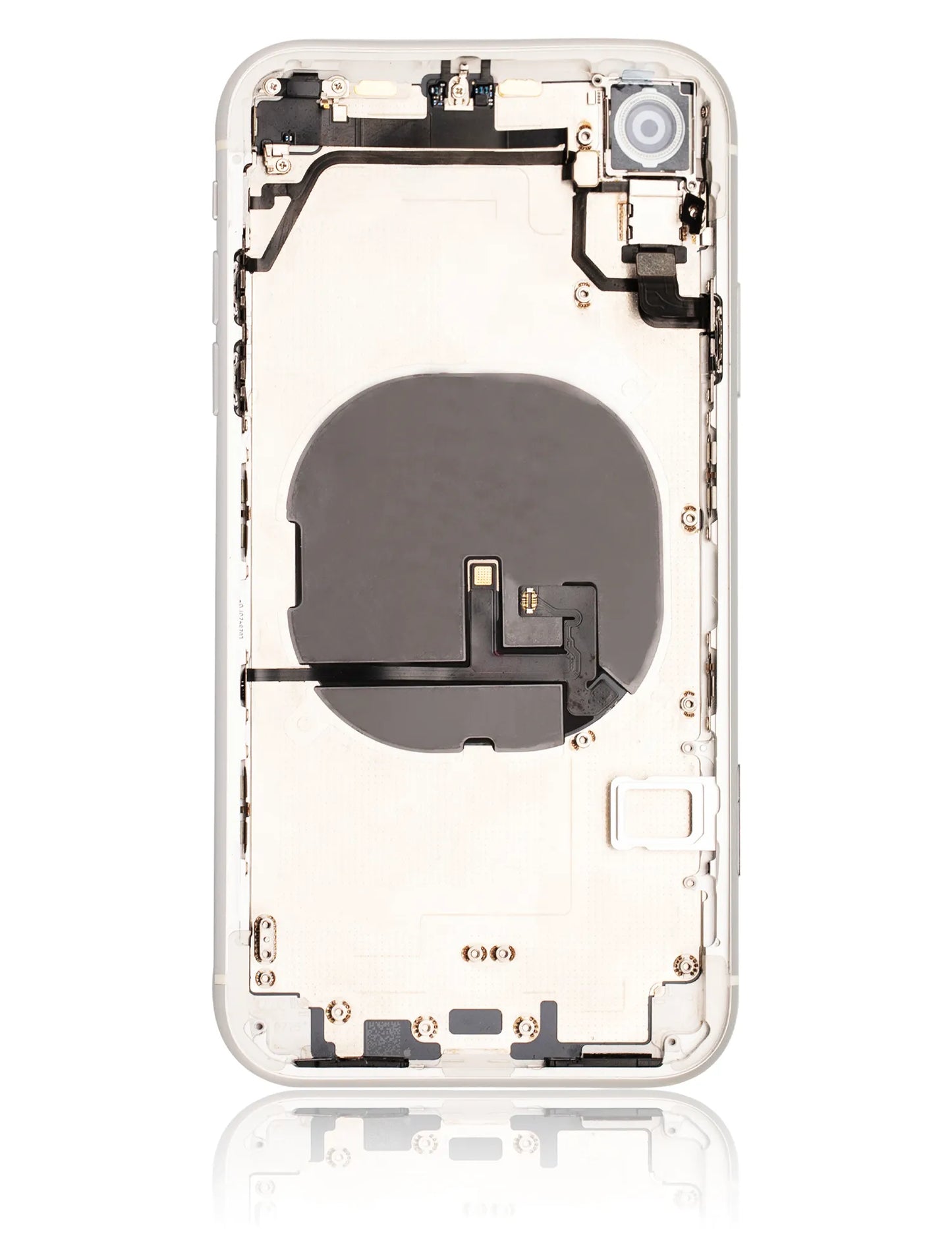 Back Housing W/ Small Components Pre-Installed For iPhone XR (Used OEM) (Pull) (White)