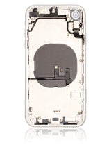 Back Housing W/ Small Components Pre-Installed For iPhone XR (Used OEM) (Pull) (White)
