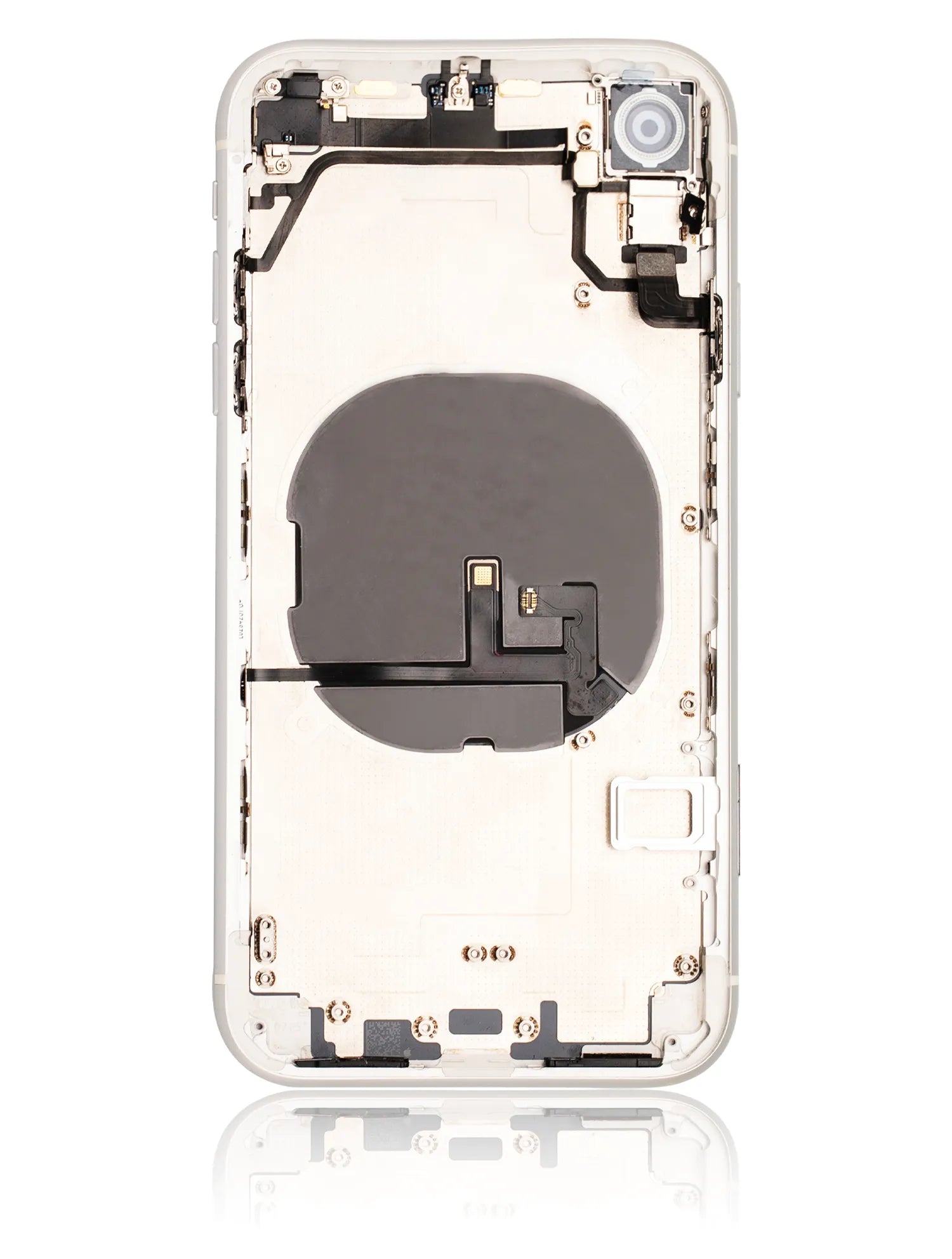 Back Housing W/ Small Components Pre-Installed For iPhone XR (Used OEM) (Pull) (White)