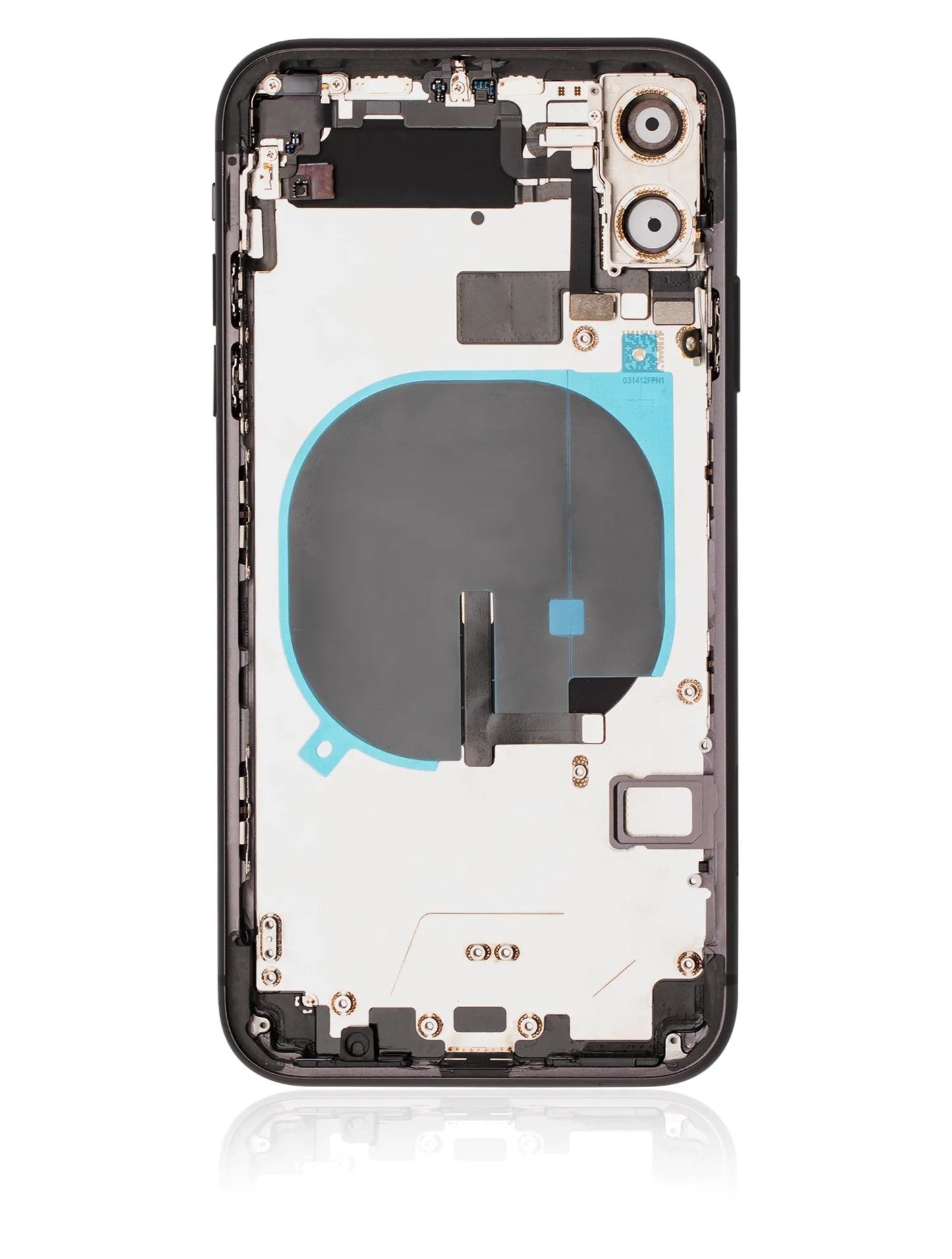 Back Housing W/ Small Components Pre-Installed For iPhone 11 (Used OEM) (Pull) (Black)