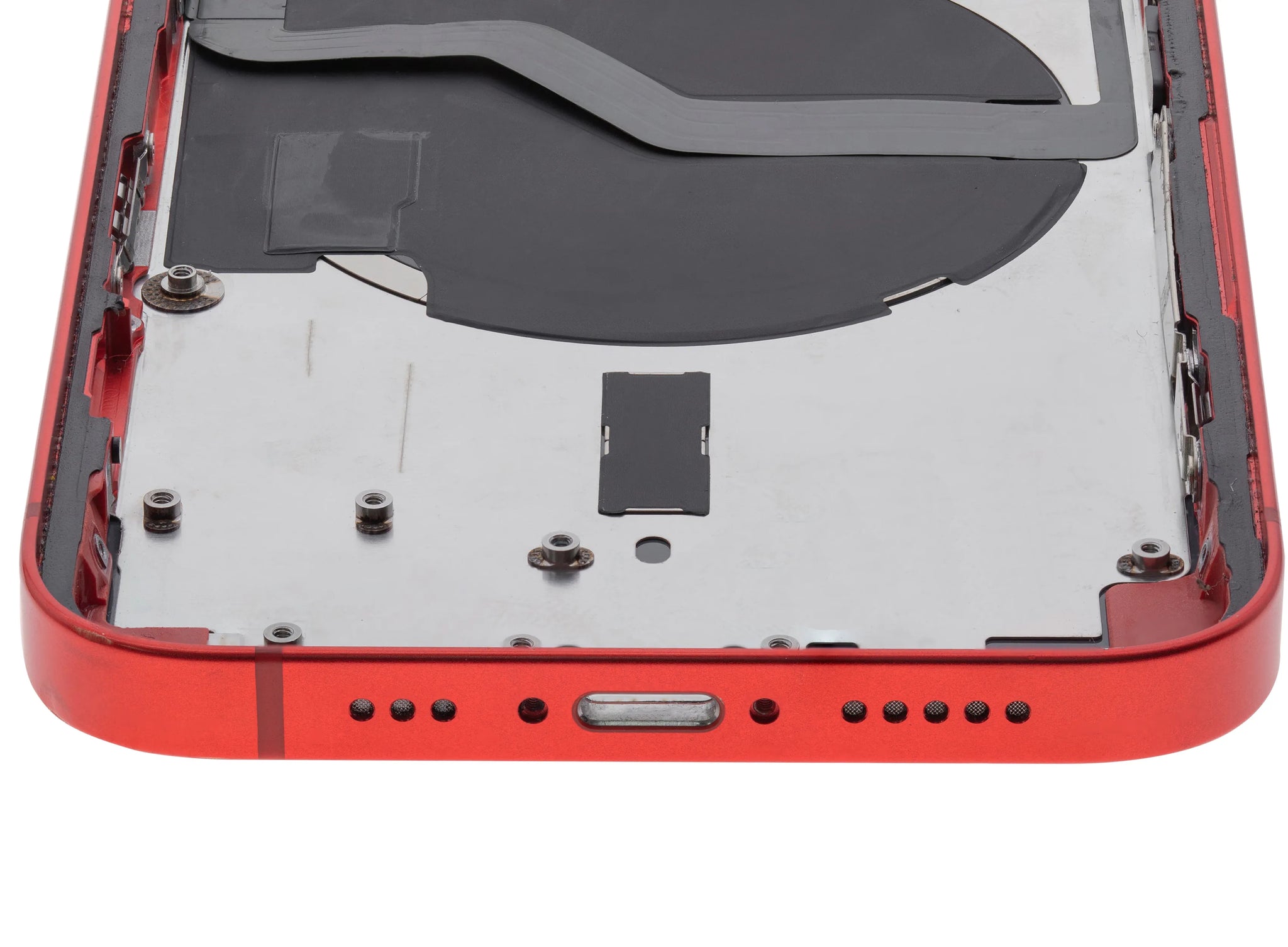 Back Housing W/ Small Parts For iPhone 12 (US Version) (Pull) (Red)