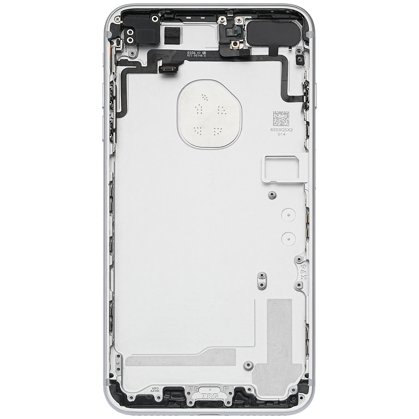 Back Housing W/ Small Components Pre-Installed For iPhone 7 Plus (Pull) (Silver)